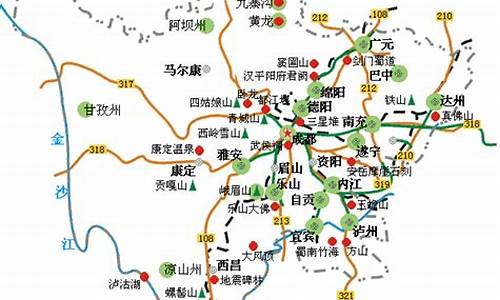 四川省旅游地图全图_四川省旅游地图全图高清版大图